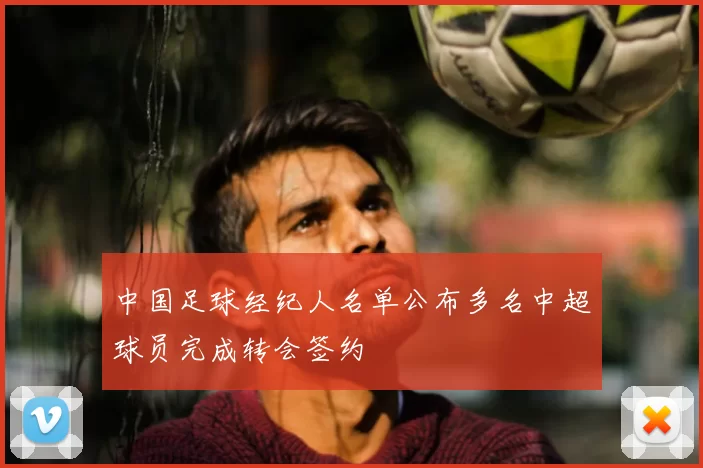 中国足球经纪人名单公布多名中超球员完成转会签约